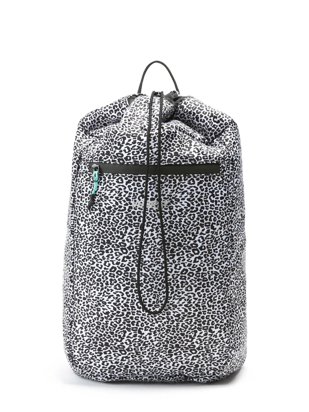 Vooray Black & White Leopard Print Cinch Top Backpack NWT